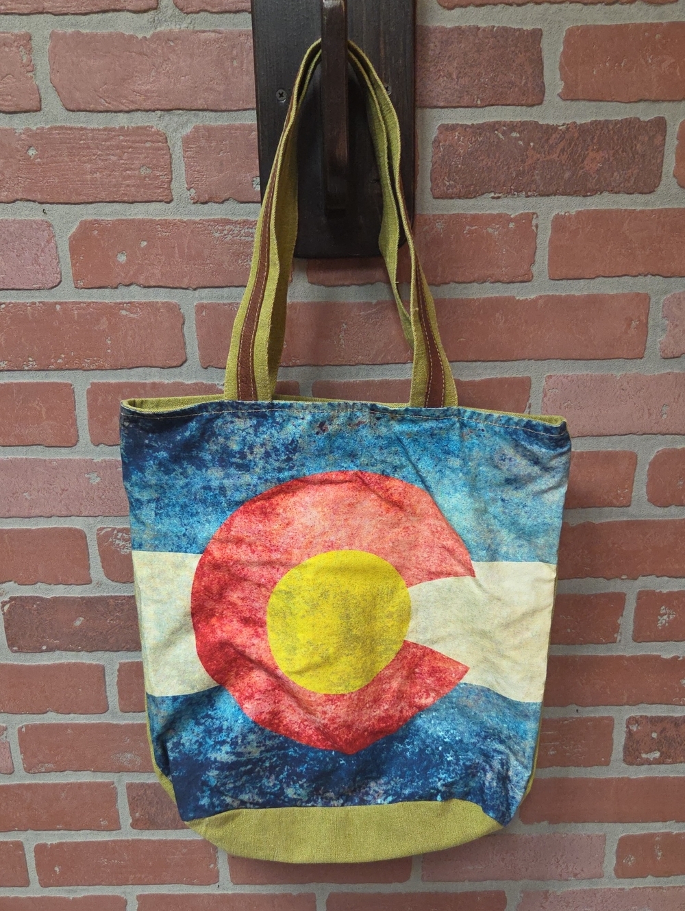 Colorado Flag Canvas Tote Bag